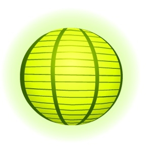 Light Green Sphere Lantern